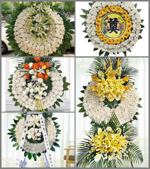 浙江省温州瓯海区娄桥街道花圈速递
